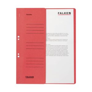 Ösenhefter - A4 1/2 Vorderdeckel kfm. Heftung, rot, Manilakarton, 250 g/qm