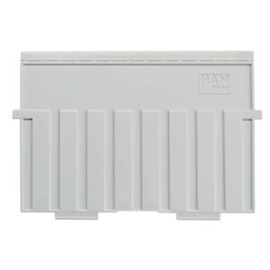 Stützplatte A5 quer, für Karteitröge und -kästen, lichtgrau