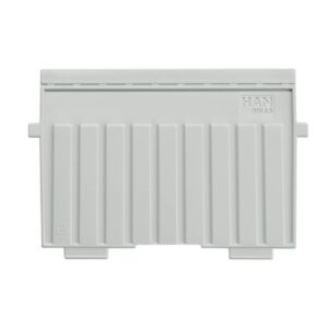 Stützplatte A6 quer, für Karteitröge und -kästen, lichtgrau