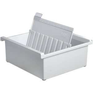 Karteitrog A5 quer, für 800 Karten, lichtgrau