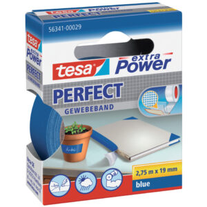 Gewebeklebeband extra Power Perfect - 2,75 m x 19 mm, blau