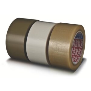 Packband tesapack 4124 - 25 mm x 66 m, braun, PVC