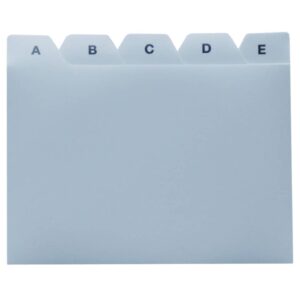 Leitregister PP - A7 quer, grau