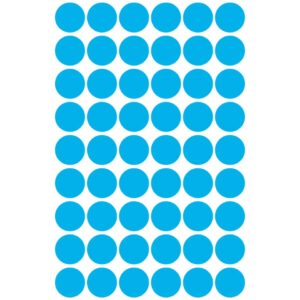 3142 Markierungspunkte - Ø 12 mm, 5 Blatt/270 Etiketten, blau