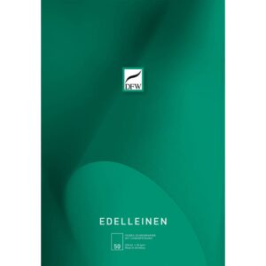 Briefblock Edelleinen - A4, unliniert, 80 g/qm, 50 Blatt