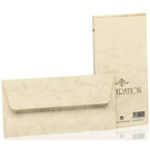 Briefhülle Inspiration - DL, 20 Stück, chamois marmora