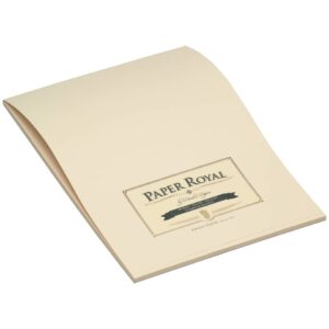 Paper Royal Briefblock - DIN A4, 40 Blatt, chamois, geripptes Feinpapier, veredelt