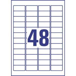 L7911-10 Ultra-Resistente Folien-Etiketten - A4, 480 Stück, 45,7 x 21,2 mm, 10 Blatt weiß