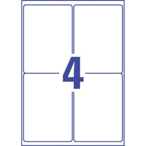 L7915-10 Ultra-Resistente Folien-Etiketten - A4, 20 Stück, 99,1 x 139 mm, 10 Blatt weiß