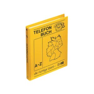 Telefonringbuch - A5, gelb, inkl. Einlagen und 12-teiliges Register A-Z