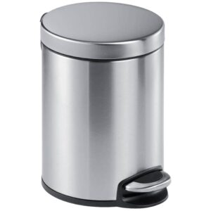 Treteimer, Edelstahl, rund, 290 x 260 mm x Ø 205 mm, 5 l, metallic silber