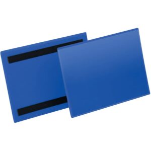 Kennzeichnungstasche - magnetisch, A5 quer, PP, dokumentenecht, dunkelblau, 50 Stück