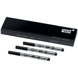 Tintenrollermine Mozart - M, small, mystery black, 3 Stück