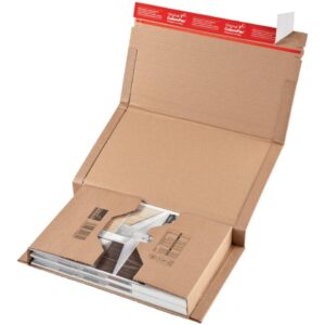 Klassische Versandverpackung zum Wickeln 380x290x80 mm (B4), braun