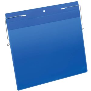 Kennzeichnungstasche mit Drahtbügel - A4 quer, 50 Stück