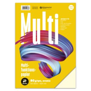 Multifunktionspapier 7X PLUS - A4, 80 g/qm, creme, 50 Blatt
