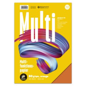 Multifunktionspapier 7X PLUS - A4, 80 g/qm, orange, 50 Blatt
