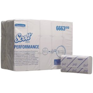 PERFORMANCE Handtücher - 1-lagig, weiß, 15 x 224 Tücher