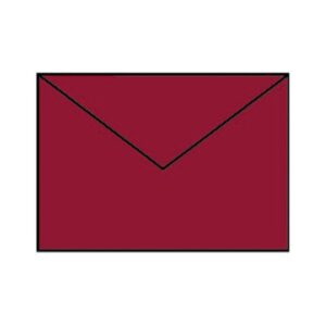 Coloretti Briefumschläge - C6, 5 Stück, rosso