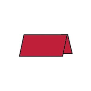 Tischkarte Paperado - 10 x 10 cm, 220 g/qm, rot gerippt