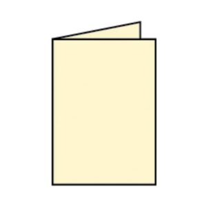 Briefkarte Paperado - A6, 220 g/qm, doppelt, hoch, chamois gerippt