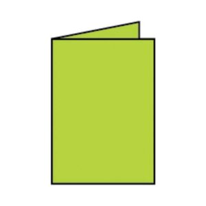 Briefkarte Paperado - A6, 220 g/qm, doppelt, hoch, maigrün gerippt