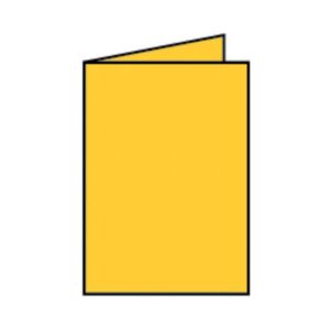 Briefkarte Paperado - A6, 220 g/qm, doppelt, hoch, ocker gerippt