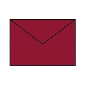 Briefhülle Paperado - C6, 100 g/qm, rosso gerippt, Seidenfutter