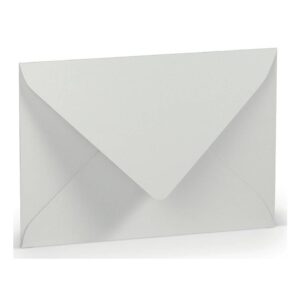 Briefhülle Paperado - C6, 100 g/qm, eisgrau gerippt, Seidenfutter