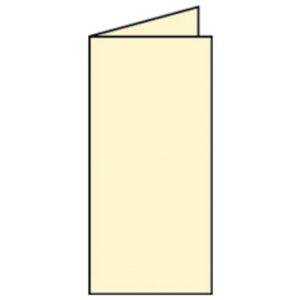 Briefkarte Paperado - DL, 220 g/qm, doppelt, hoch, chamois gerippt