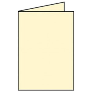 Briefkarte Paperado - A5, 220 g/qm, doppelt, hoch, chamois gerippt