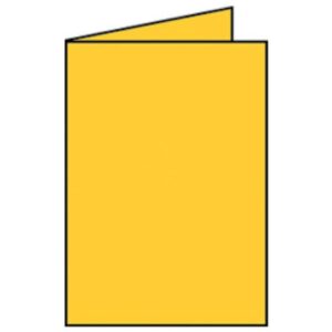 Briefkarte Paperado - A5, 220 g/qm, doppelt, hoch, ocker gerippt