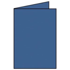 Briefkarte Paperado - A5, 220 g/qm, doppelt, hoch, jeans gerippt