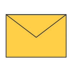 Briefhülle Paperado - B6, 100 g/qm, ocker gerippt, Seidenfutter