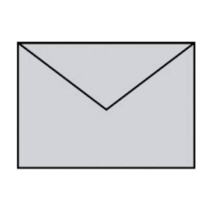 Briefhülle Paperado - B6, 100 g/qm, eisgrau gerippt, Seidenfutter