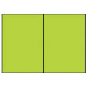 Briefkarte Paperado - A6, 220 g/qm, doppelt, hoch, planliegend, maigrün gerippt