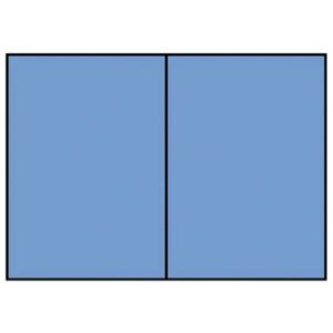 Briefkarte Paperado - A6, 220 g/qm, doppelt, hoch, planliegend, dunkelblau gerippt