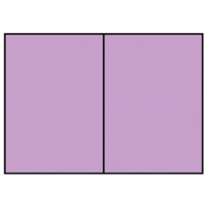 Briefkarte Paperado - A6, 220 g/qm, doppelt, hoch, planliegend, orchidee gerippt