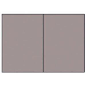 Briefkarte Paperado - A6, 220 g/qm, doppelt, hoch, planliegend, taupe gerippt