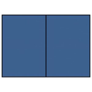 Briefkarte Paperado - A6, 220 g/qm, doppelt, hoch, planliegend, jeans gerippt