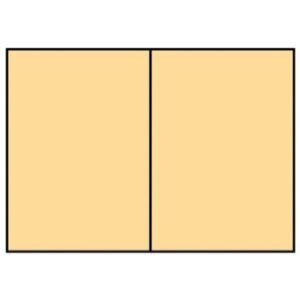 Briefkarte Paperado - A6, 220 g/qm, doppelt, hoch, planliegend, melon gerippt