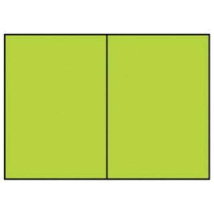 Briefkarte Paperado - B6, 220 g/qm, doppelt, hoch, planliegend, maigrün gerippt