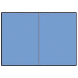 Briefkarte Paperado - B6, 220 g/qm, doppelt, hoch, planliegend, dunkelblau gerippt