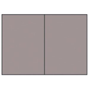 Briefkarte Paperado - B6, 220 g/qm, doppelt, hoch, planliegend, taupe gerippt