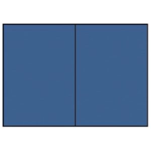 Briefkarte Paperado - B6, 220 g/qm, doppelt, hoch, planliegend, jeans gerippt