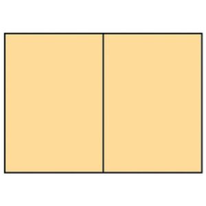 Briefkarte Paperado - B6, 220 g/qm, doppelt, hoch, planliegend, melon gerippt
