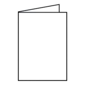 Coloretti Doppelkarte - B6 hoch, 5 Stück, weiß