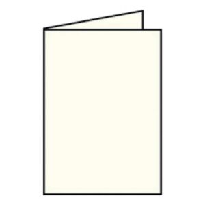 Coloretti Doppelkarte - B6 hoch, 5 Stück, creme