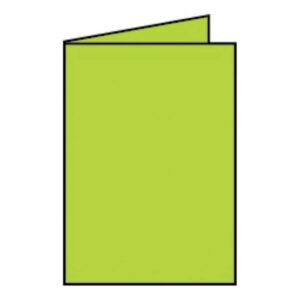 Coloretti Doppelkarte - B6 hoch, 5 Stück, hellgrün