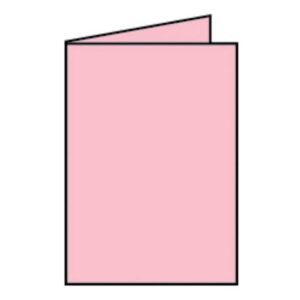 Coloretti Doppelkarte - B6 hoch, 5 Stück, rosa